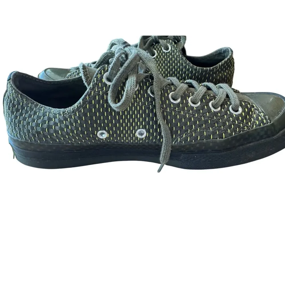 Converse Chuck Taylor All Star Sample Green Woven Low Top Sneakers M-9 W-11 - Picture 7 of 10
